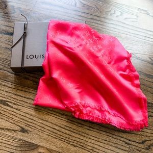 Pink Louis Vuitton Scarf